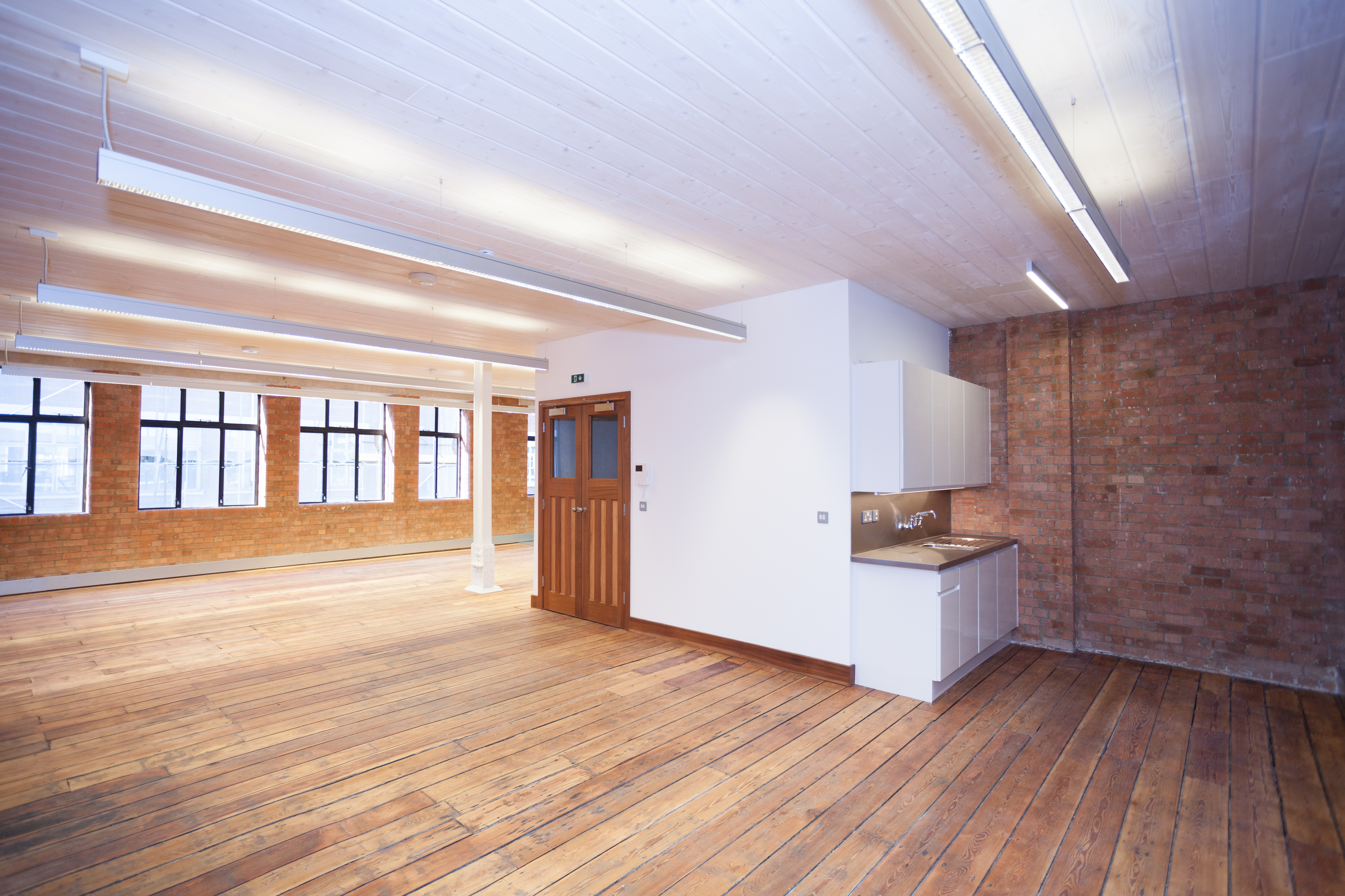 Completed office refurbishment interior